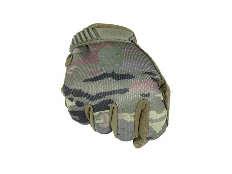 Guante Corso Skull Mk2 Pixelado Boscoso detalles puño