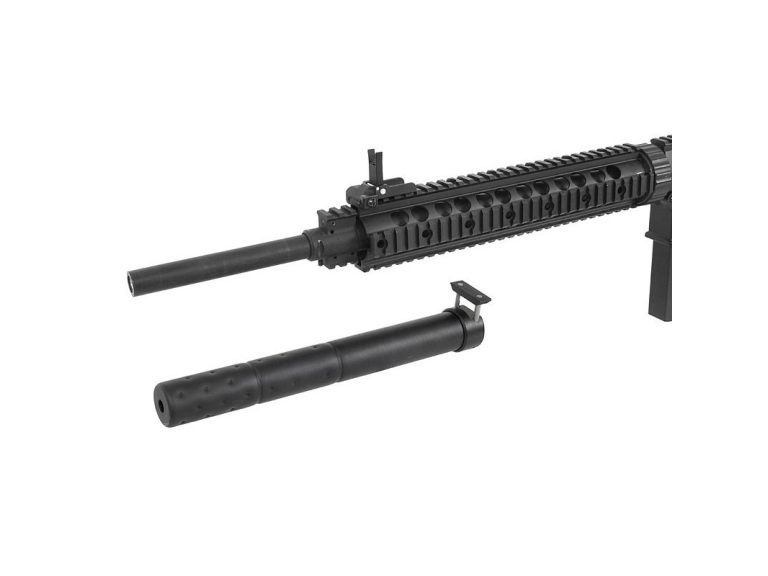 Réplica AEG SR25 A&K Dmr silenciador