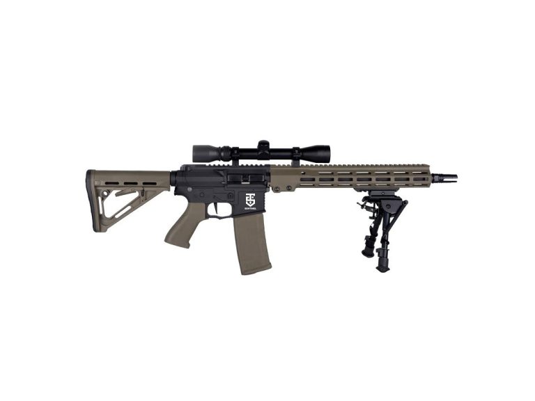 Réplica AEG Upsilon Rossi Sentinel 12" DMR TAN lateral 1