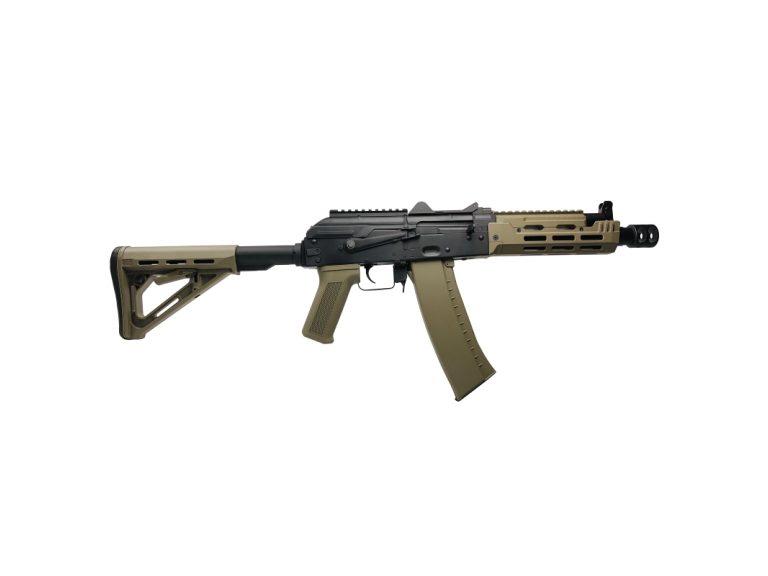 Réplica AEG Rossi AK GROM Mod.1 Tan vista lateral