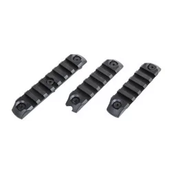 SET 3 RAILES POLIMERO MARCA SPECNA ARMS M-LOK NEGRO