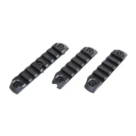 SET 3 RAILES POLIMERO MARCA SPECNA ARMS M-LOK NEGRO