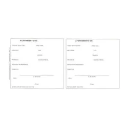 Tarjeta de registro de armas blancas 4ª categoría - 1 unidad