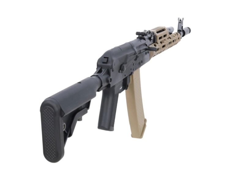 Fusil Specna Arms Prime KPYK SA-PJ22 ASTER II Brushless Negro-tan vista trasera