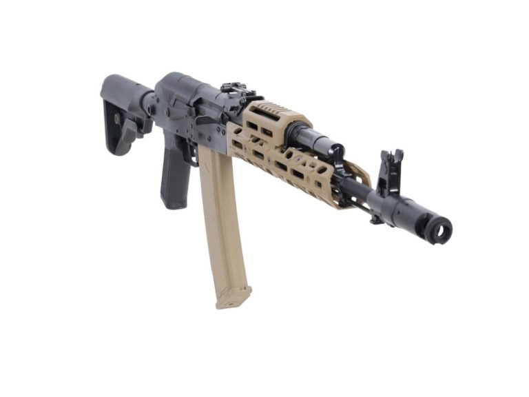 Fusil Specna Arms Prime KPYK SA-PJ22 ASTER II Brushless Negro-tan perfil 1