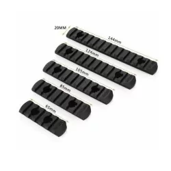 Set 5 Railes ABS M-lok - Raccoon