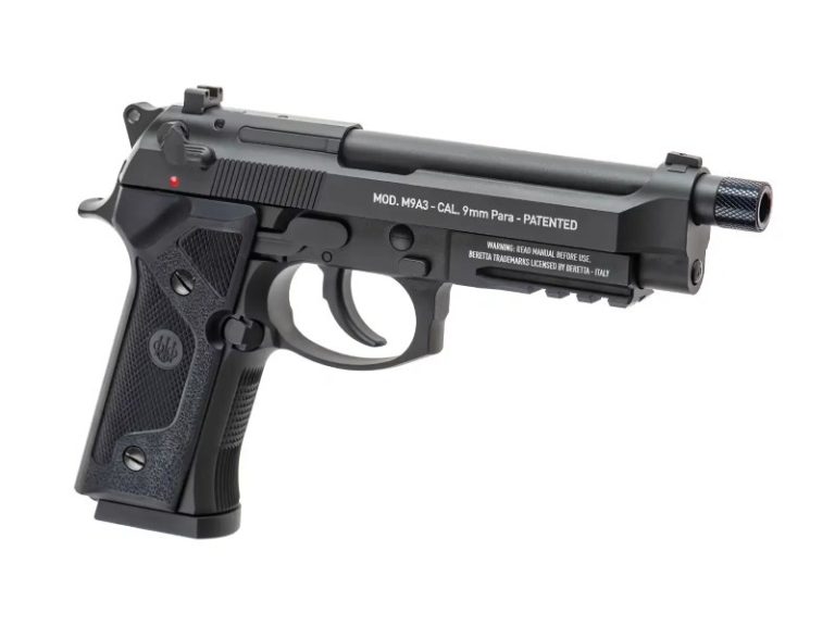 Pistola Beretta M9 A3 Co2 en vista lateral completa
