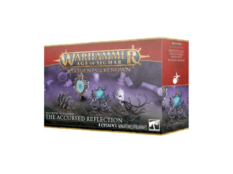 Caja del producto original Caja del producto original El Reflejo Maldito de Slaanesh: El Reflejo Maldito de Slaanesh