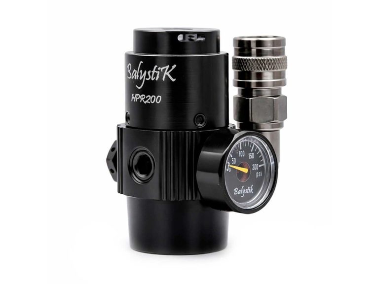Regulador HPA Balystik HPR200 negro vista frontal