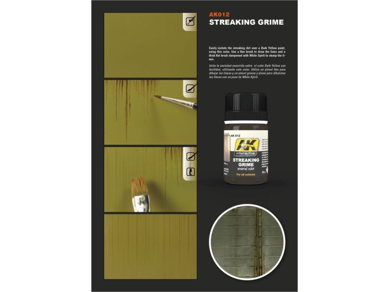 Muestra de Streaking Grime