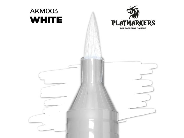 Muestra del color blanco White Playmarker