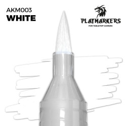 Muestra del color blanco White Playmarker