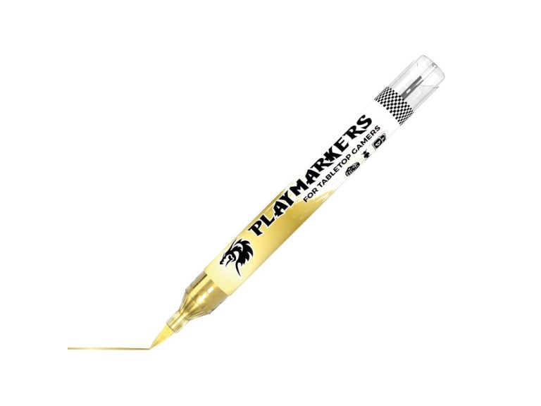 Trazo dorado brillante del rotulador Gold Playmarker