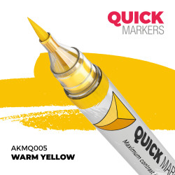 Detalle de la punta de pincel del Warm Yellow Quick Marker