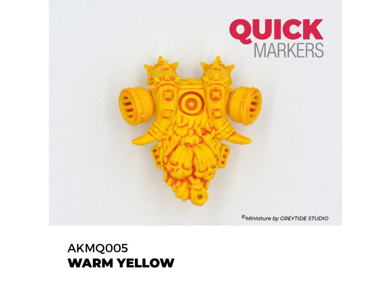 Muestra de color del amarillo Warm Yellow Quick Marker