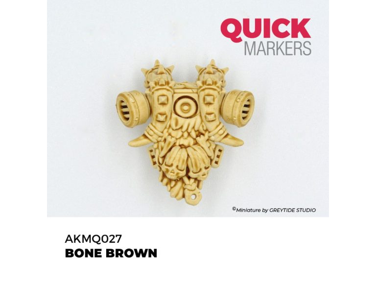 Muestra de color del marrón Bone Brown Quick Marker