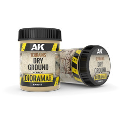Bote de textura AK Dry Ground visto desde el frente