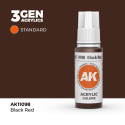 Bote de pintura Black Red desde ángulo frontal