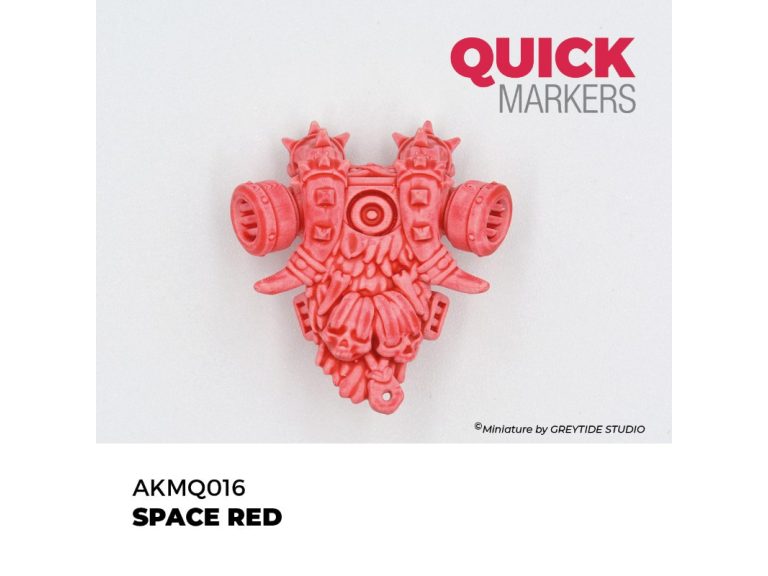 Tinta Space Red aplicada sobre una miniatura
