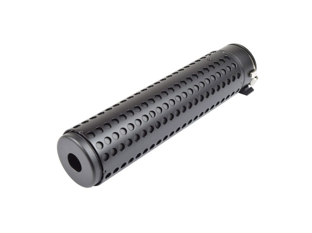 SILENCIADOR 175MM QD CON BOCACHA BATTLEAXE NEGRO