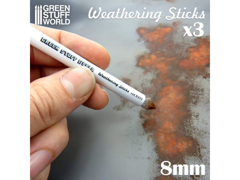 Pack de Pinceles Weathering GSW de 8mm estilo bolígrafo