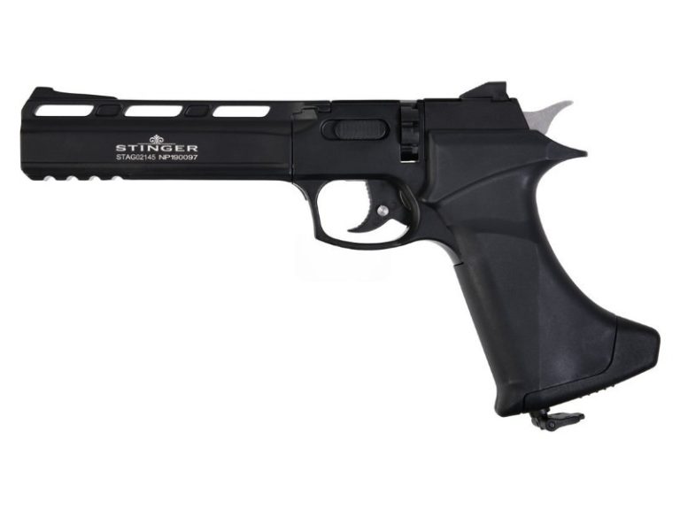 Vista lateral de la pistola CO2 Apolo Stinger
