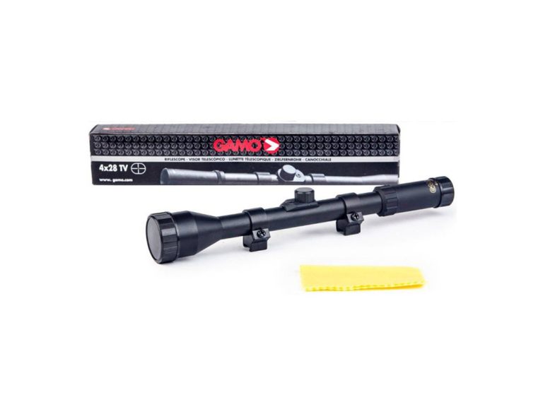 Visor Gamo 4X28 TV de perfil lateral con caja