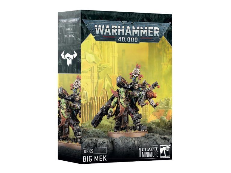 Caja original de la miniatura MekBoss Big Mek de Games Workshop