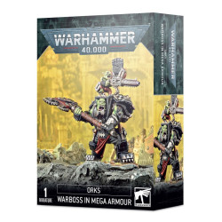 Caja original de la miniatura Kaudillo con Megaarmadura de GW