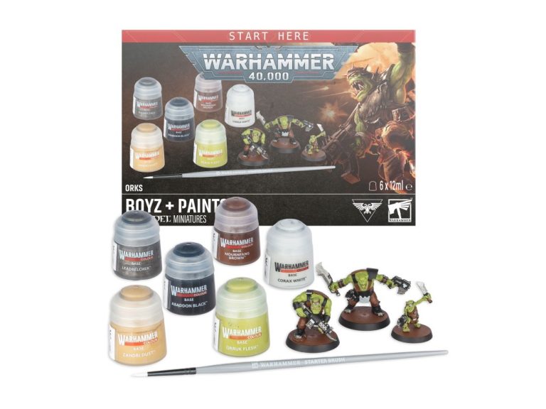 Caja de inicio: Chikoz y Gretchin Orkos  + pinturas y pincel