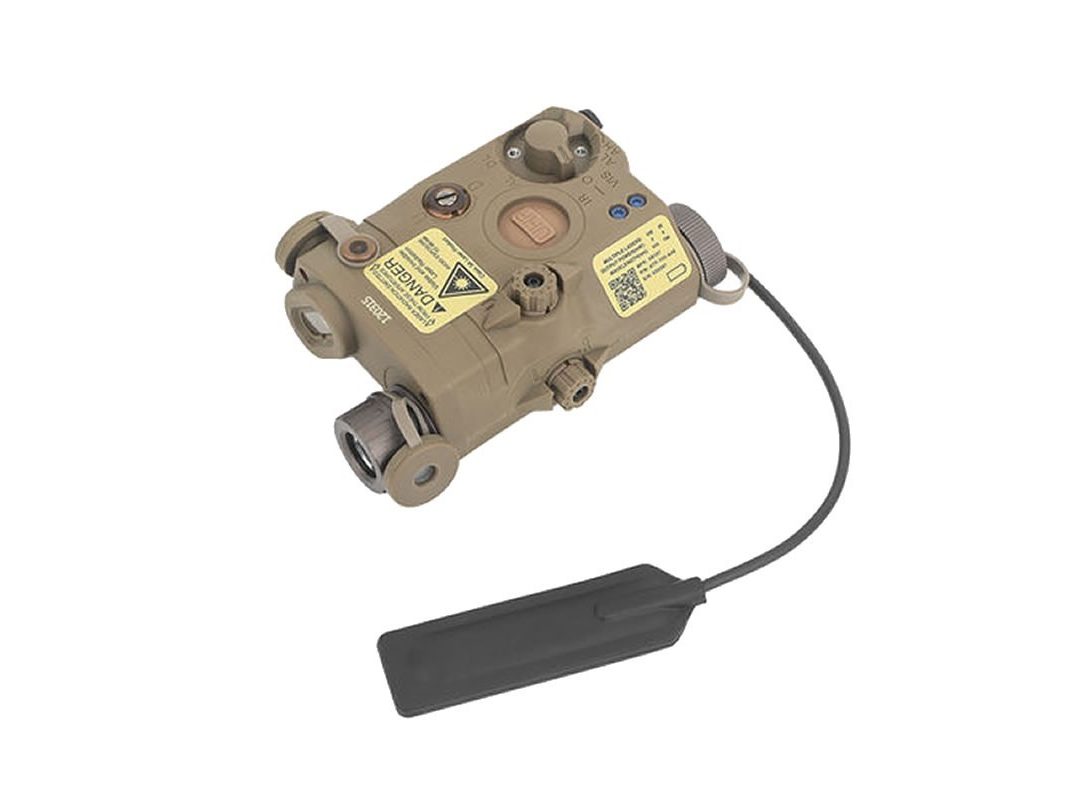 AN/PEQ FUNCIONAL Láser LA-5C UHP Verde + IR+ LINTERNA TAN
