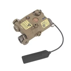 AN/PEQ FUNCIONAL Láser LA-5C UHP Verde + IR+ LINTERNA TAN