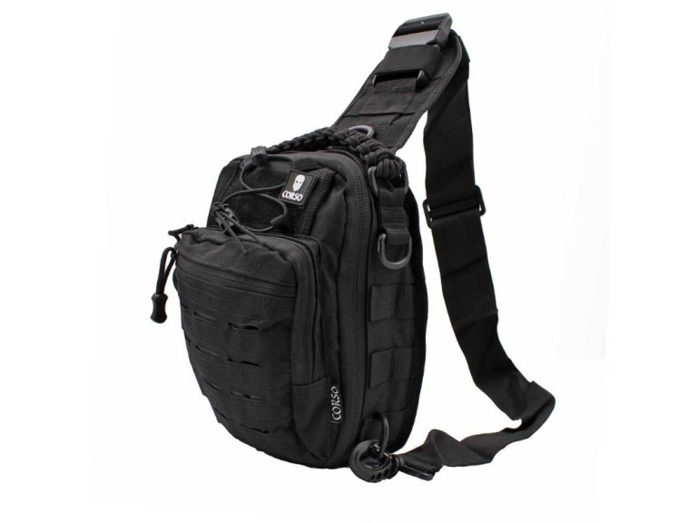 Bandolera Corso Rogue MK2 negro en uso diario táctico