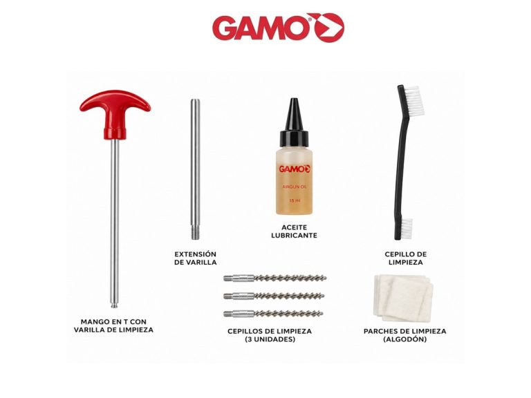 Kit de limpieza Gamo armas aire comprimido pack