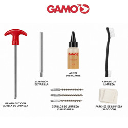 Kit de limpieza Gamo armas aire comprimido pack