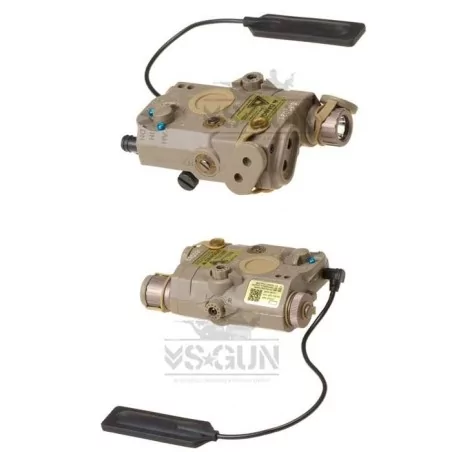 AN/PEQ Funcional Linterna + Láser + IR Tan Element