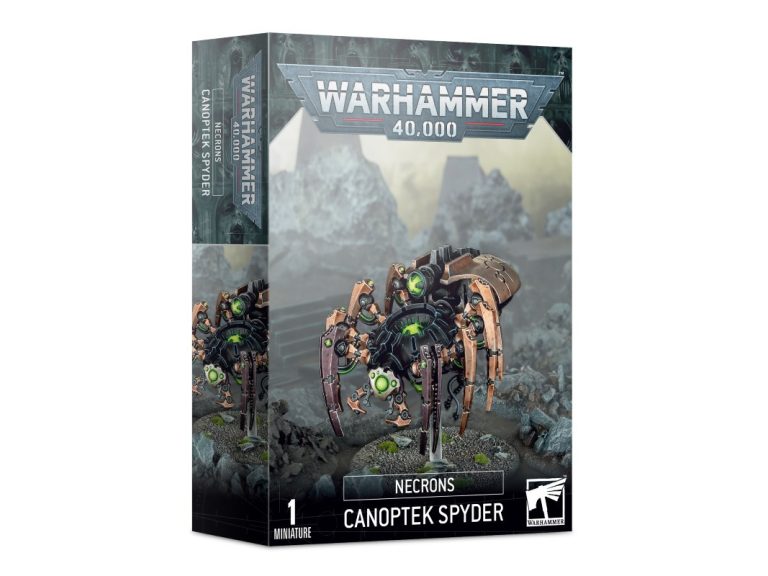 Caja del kit de montaje de la Araña Canóptica Necrones