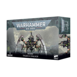 Acechantes de la Triarca Necrones montado en pose de ataque