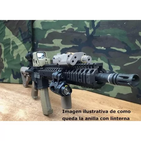 ANILLA LINTERNA MULTIPOSICIÓN AJUSTABLE GEN2 NEGRO