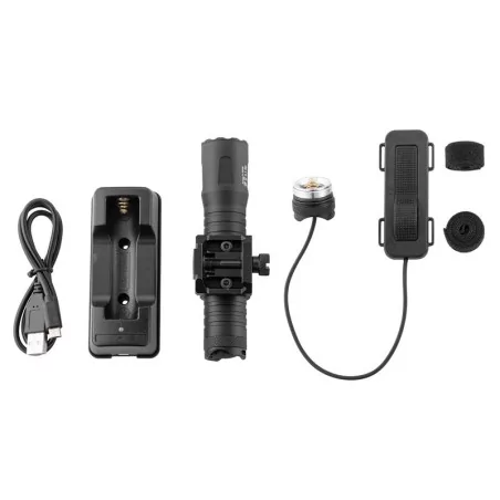LINTERNA TÁCTICA SKYWOODS 1010 LUMENES NEGRA
