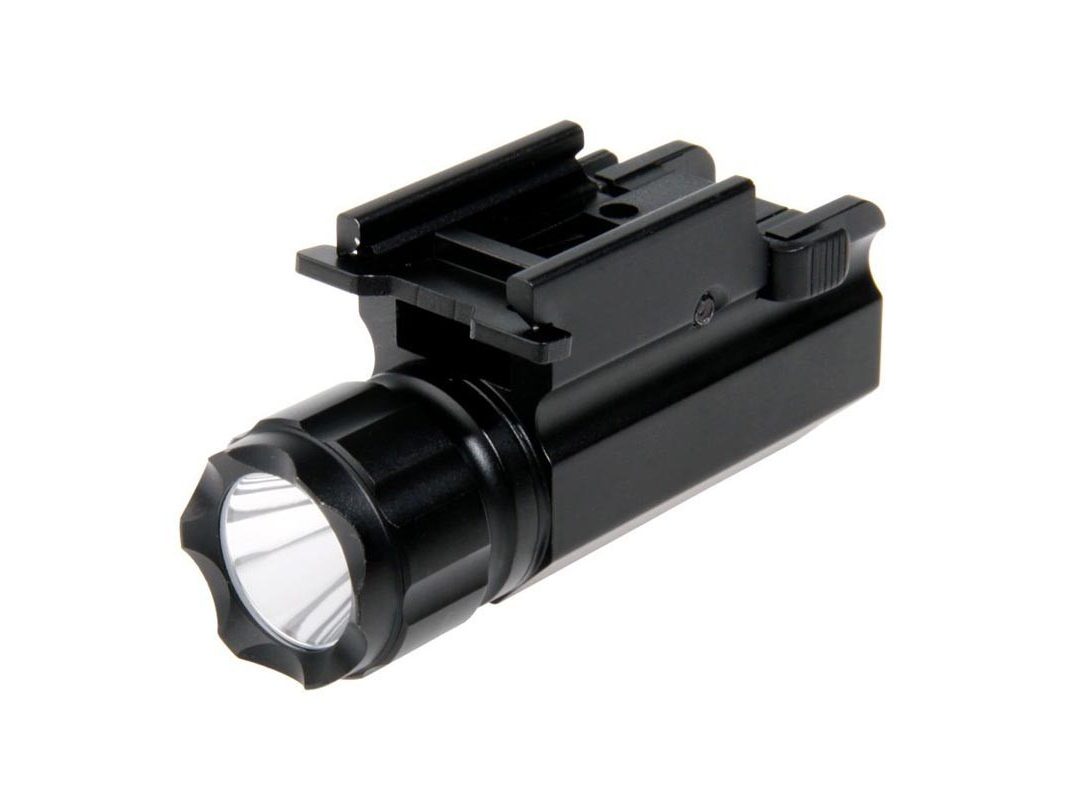 LINTERNA RAIL PICATINNY NEGRA DELTA TACTICS