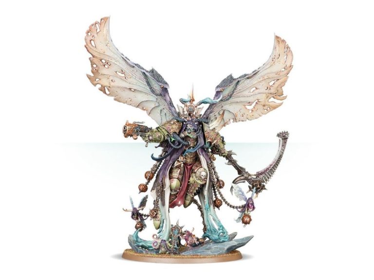 Miniatura montada de Mortarion atacando