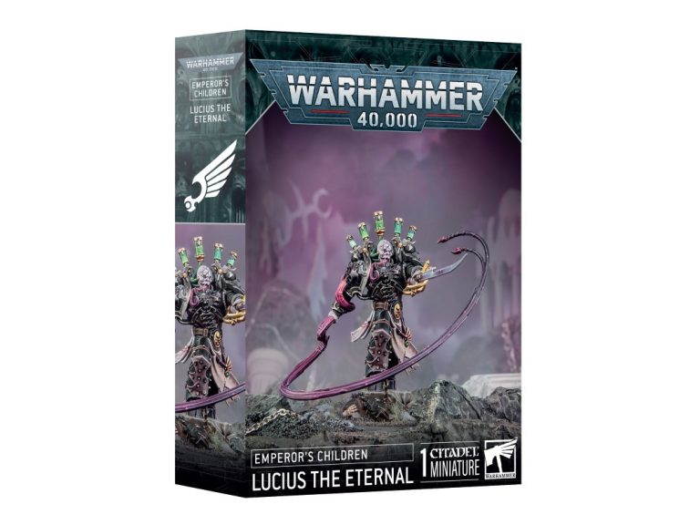 Caja oficial de Lucius el Sempiterno de Warhammer 40k