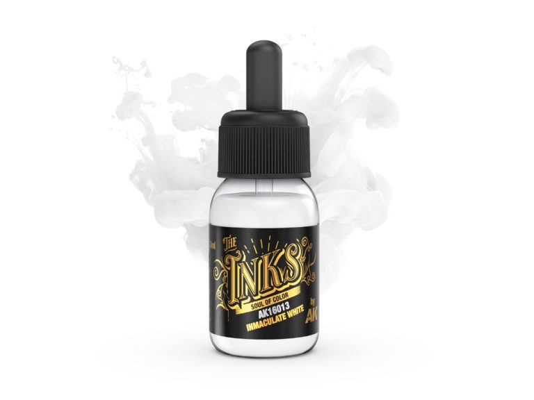 Bote de tinta Inmaculate White AK de 30ml