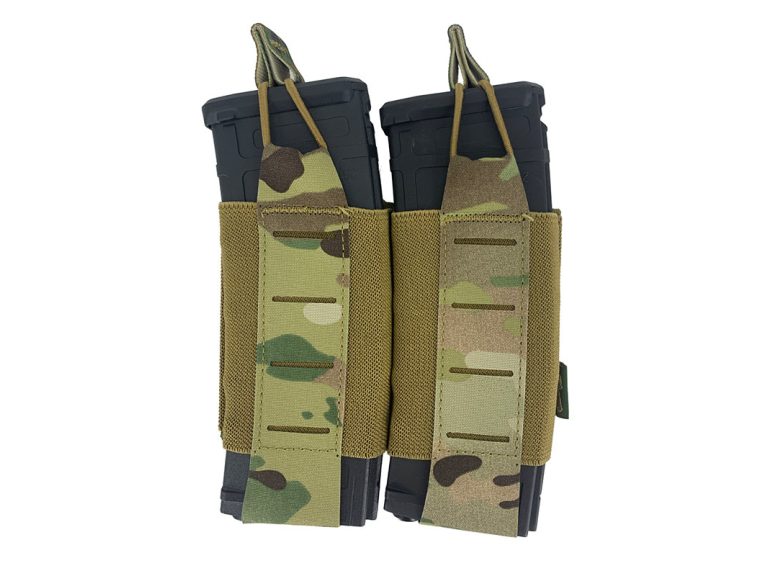 Portacargador doble M4 Conquer Tegris Multicam frontal
