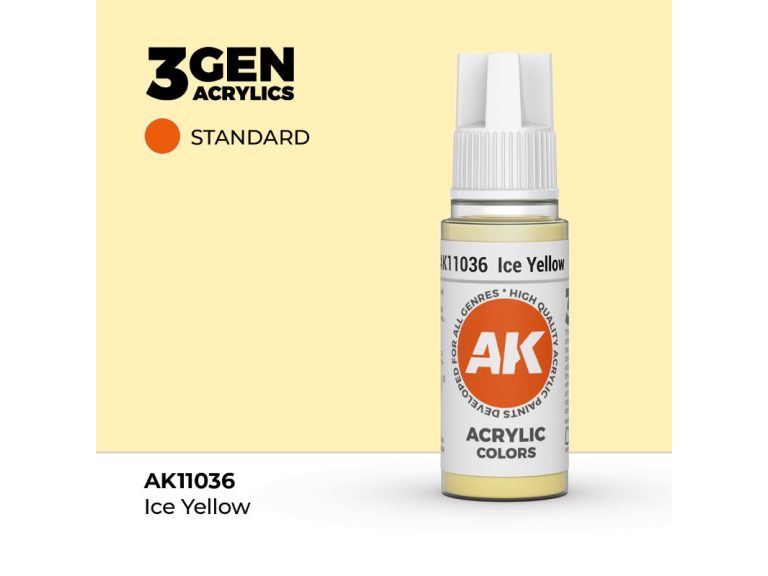 Bote de pintura Ice Yellow de AK