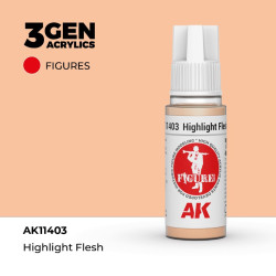 Bote de pintura Highlight Flesh de AK