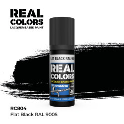 Bote de pintura Flat Black de AK Real Colors