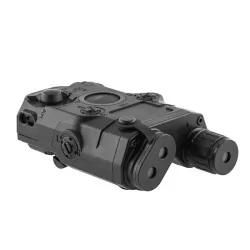 Portabaterías AN/PEQ 15 Negro Dummy, ideal para guardar baterías o como accesorio decorativo.