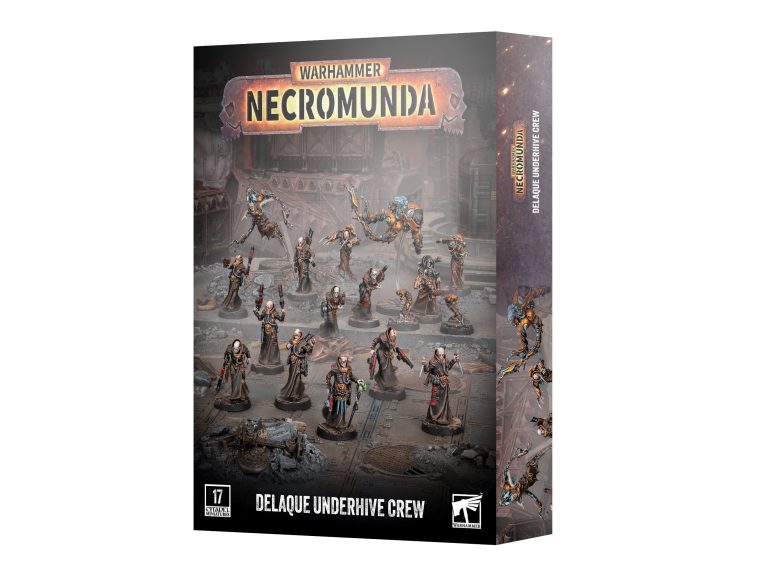 Caja oficial de minis Necromunda Delaque Underhive Crew